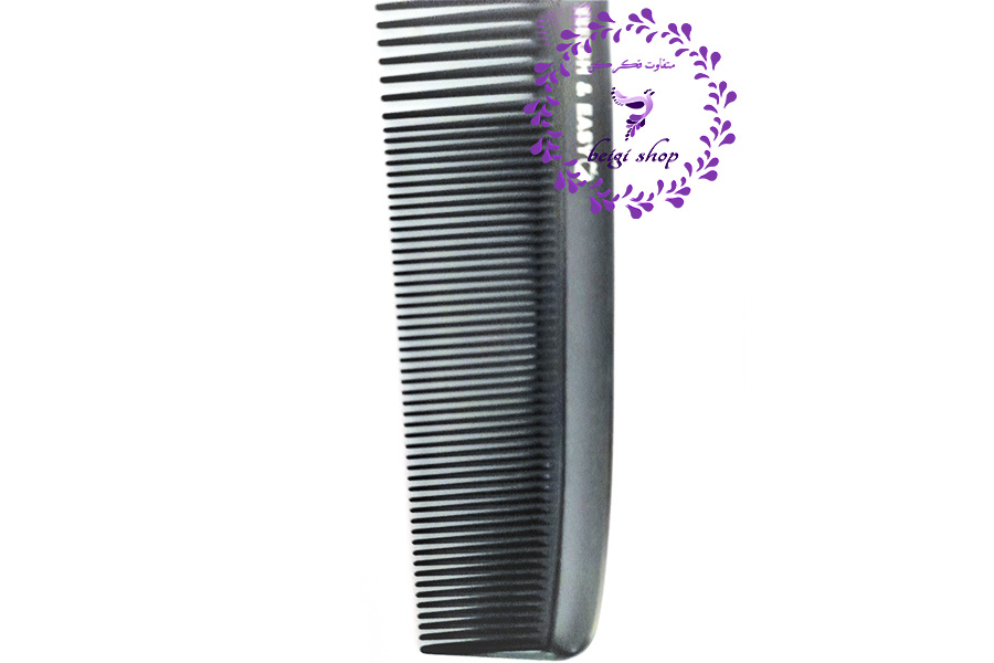 شانه مو (کربن فایبر) دارای دندانه ریز و درشت مناسب برای اصلاح و رنگ