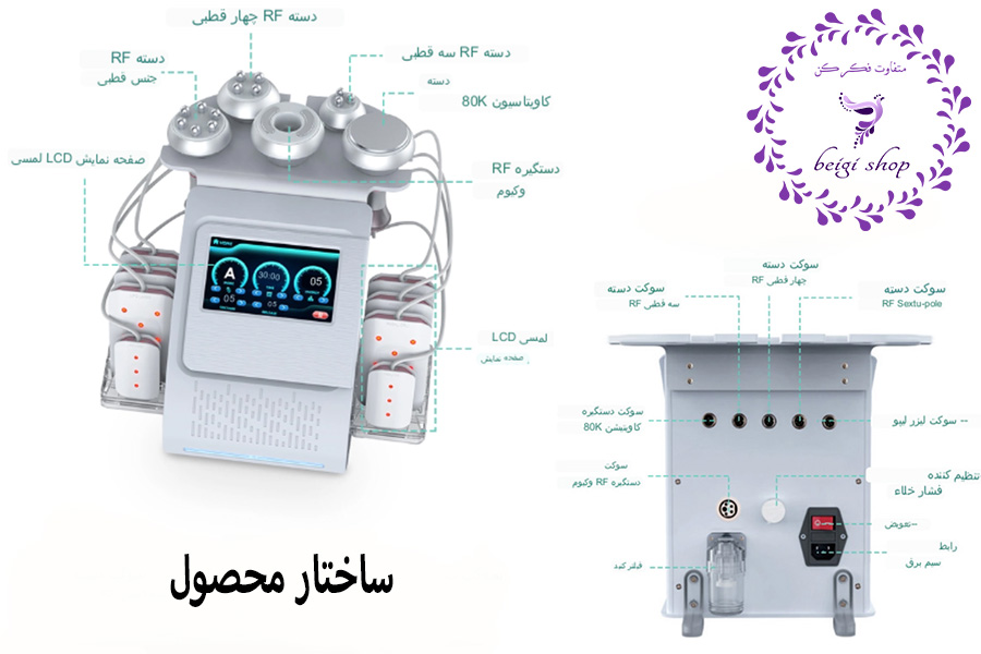 دستگاه ار اف  کویتیشن جدید 6 در 1 لاغری